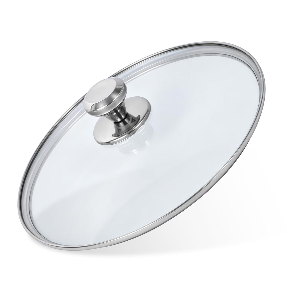 10.25 Inch Tempered Glass Lid with Stainless Steel Knob M634773