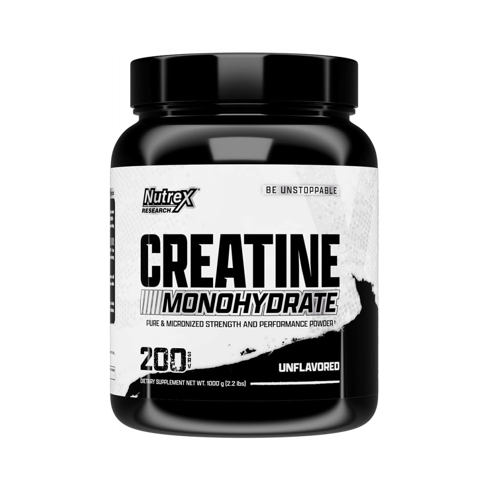 Micronized Creatine Monohydrate Powder 200 Servings 1KG Unflavored V266