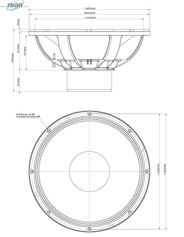 18-inch High Power Neo Subwoofer 1800 Watts RMS 2-Ohms U77150