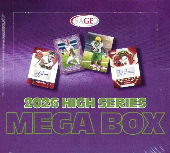 2026 Sage Football HIGH Series Hobby MEGA Box D49412