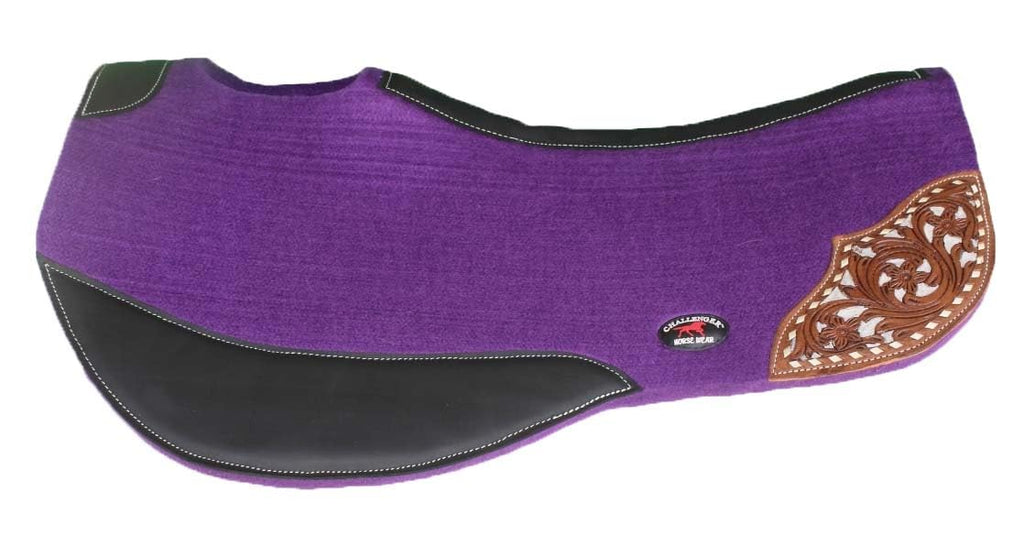 32" x 32" Western Contoured Wool Felt Saddle Pad I10949