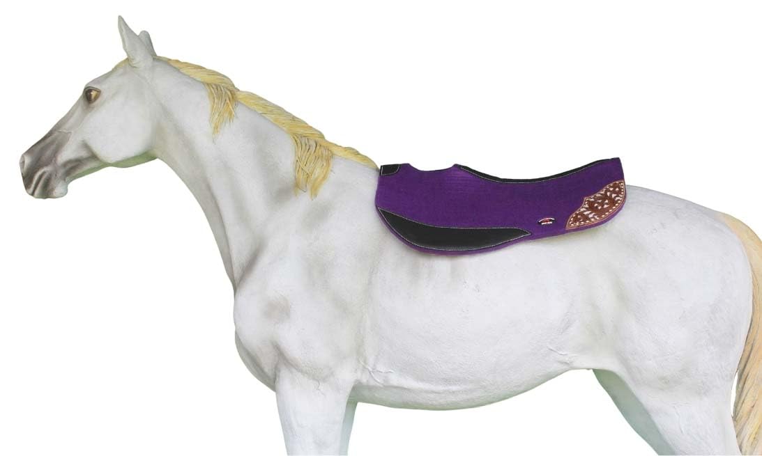 32" x 32" Western Contoured Wool Felt Saddle Pad I10949