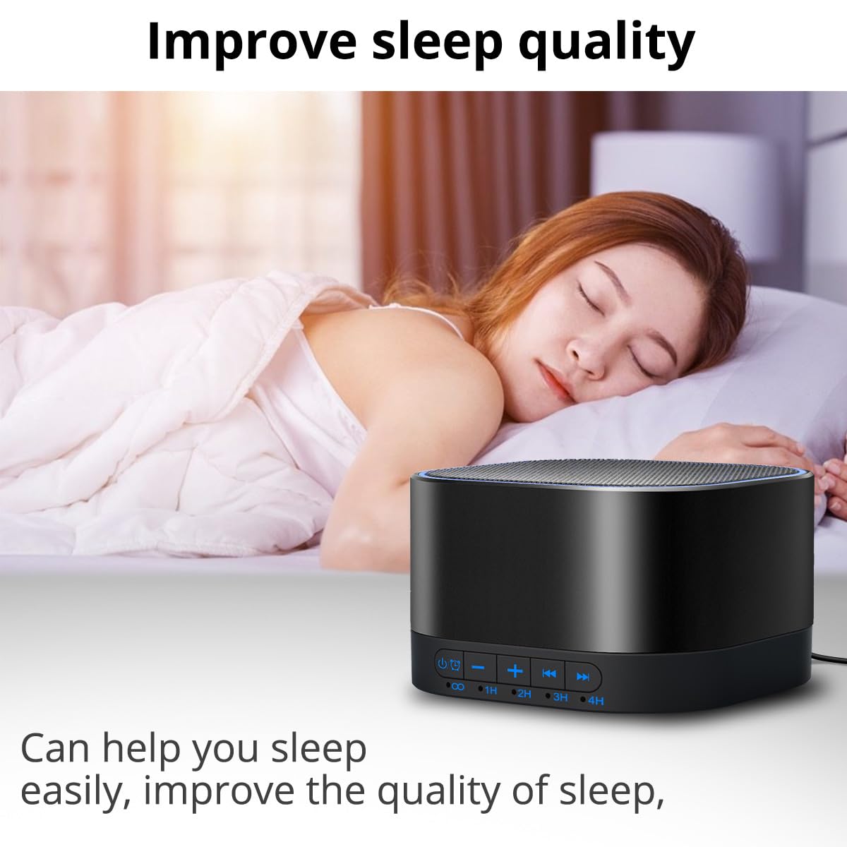 White Noise Machine with 20 Non Looping Sounds L296028