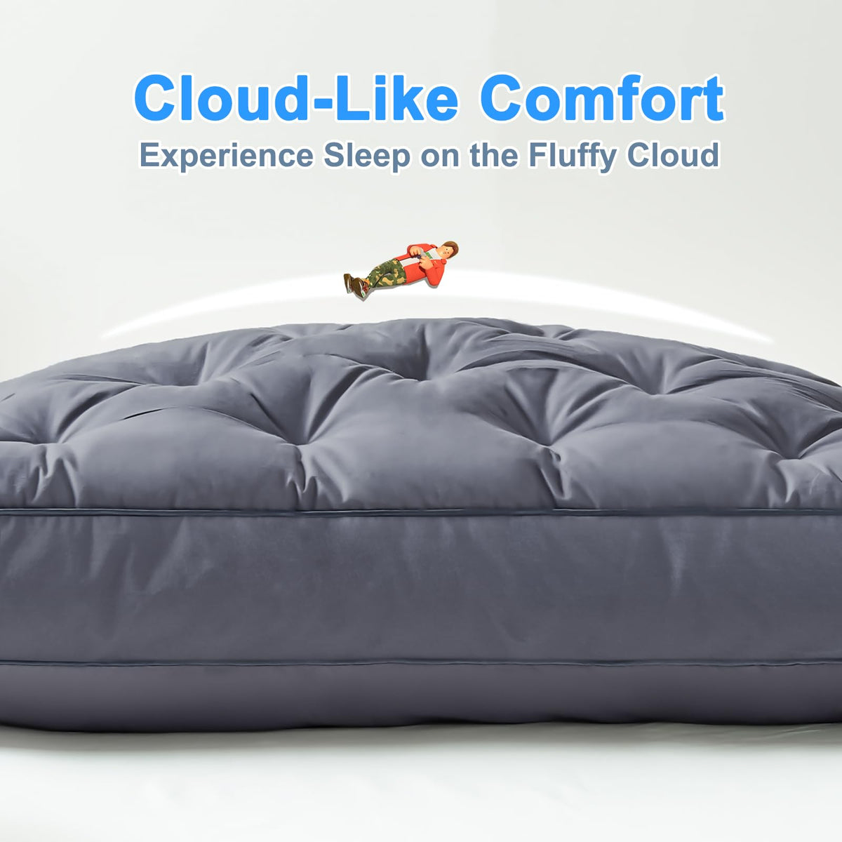 King Size Set of 2 Cotton Bed Pillow I331