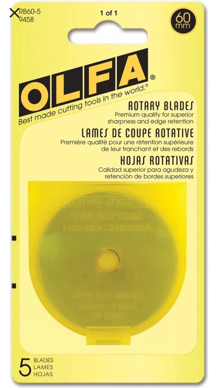 Rotary Blade Refill 5 per Package 60 Millimeters I7455