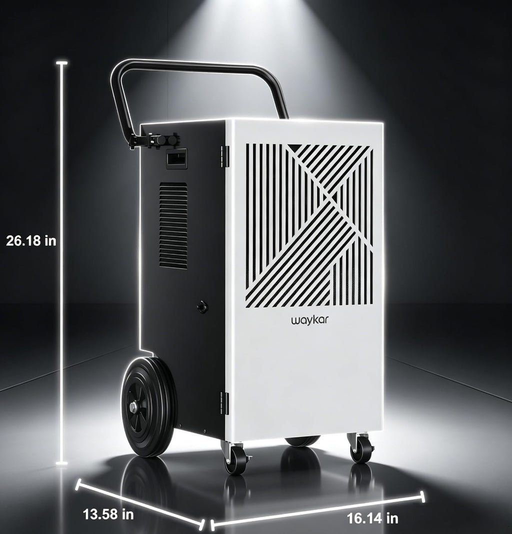 155 Pints Commercial Dehumidifier with Pump, Drain Hose and Washable Filter A120859