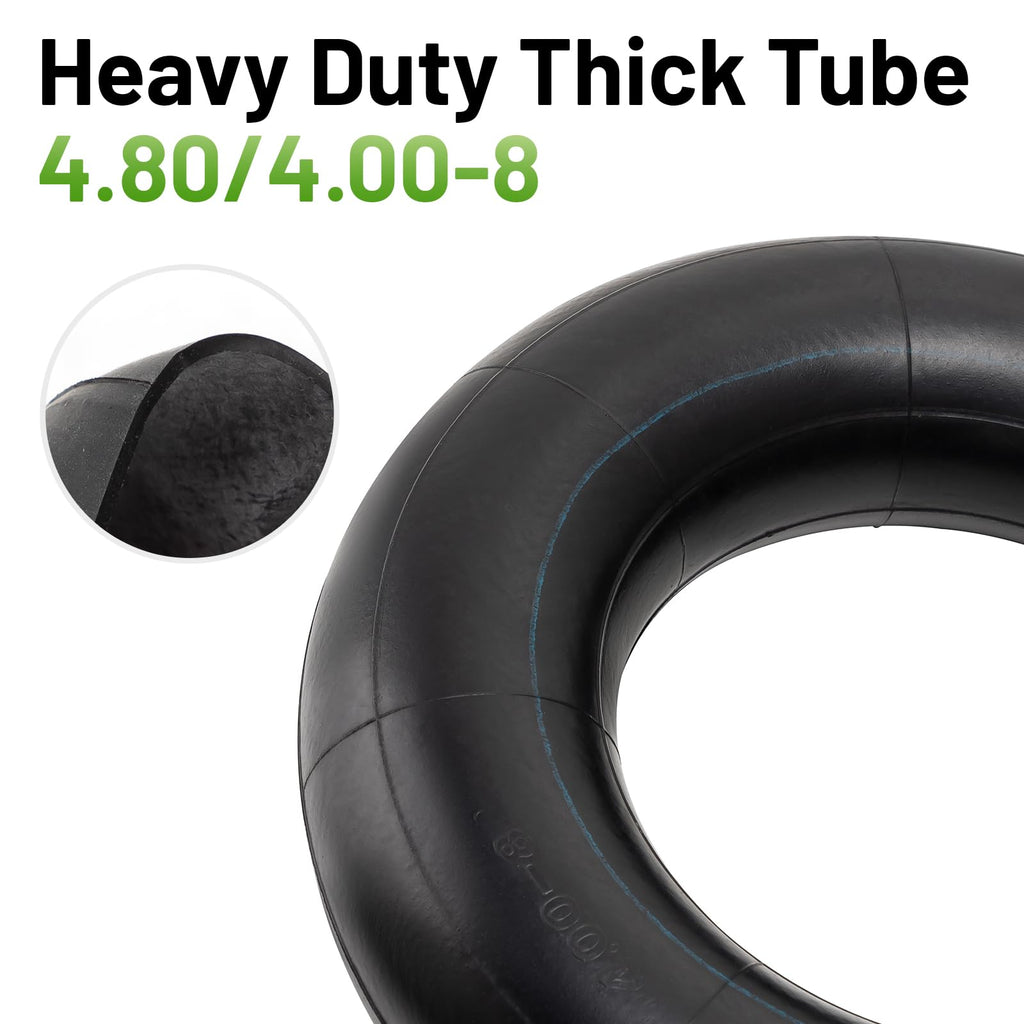 4.80/4.00-8 Replacement Tire Inner Tube with TR87 Angled Valve Pack of 2 U93986