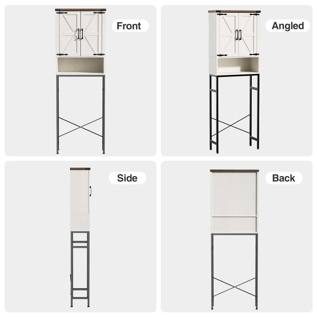 Over The Toilet Storage Cabinet with Adjustable Shelf, White N2310