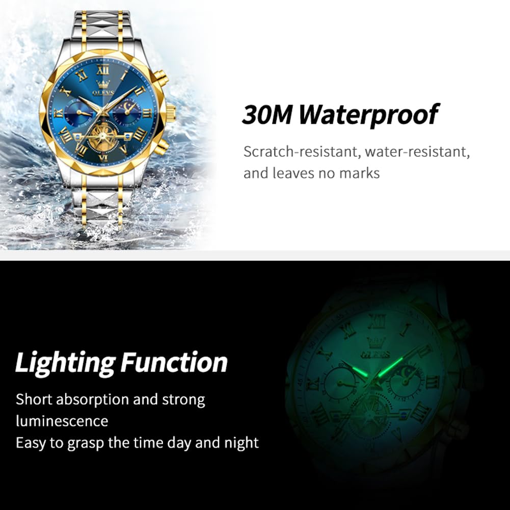 Automatic Moon Phase Dress Wristwatch R2624