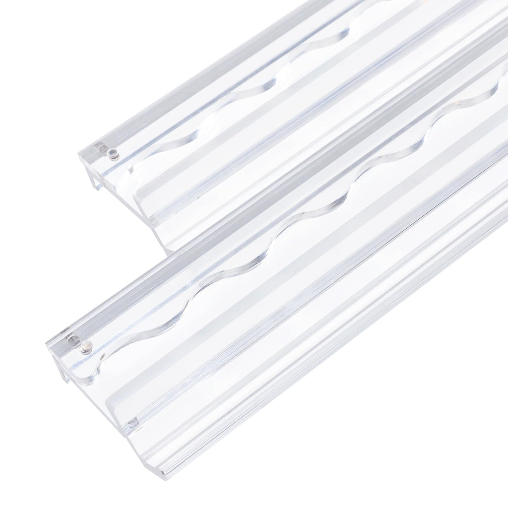 4-Pack Clear Acrylic Mahjong Racks with Pushers 19.7" N9224