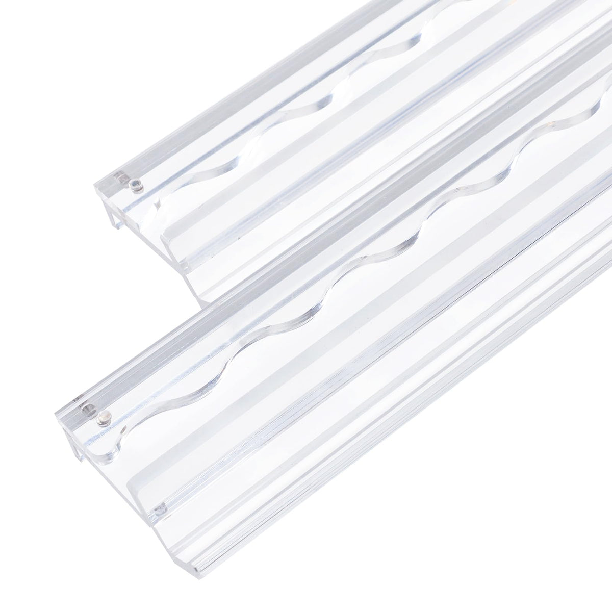 4-Pack Clear Acrylic Mahjong Racks with Pushers 19.7" N9224