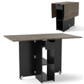 Drop Leaf Dining Table with Open Shelves & Drawer S6344