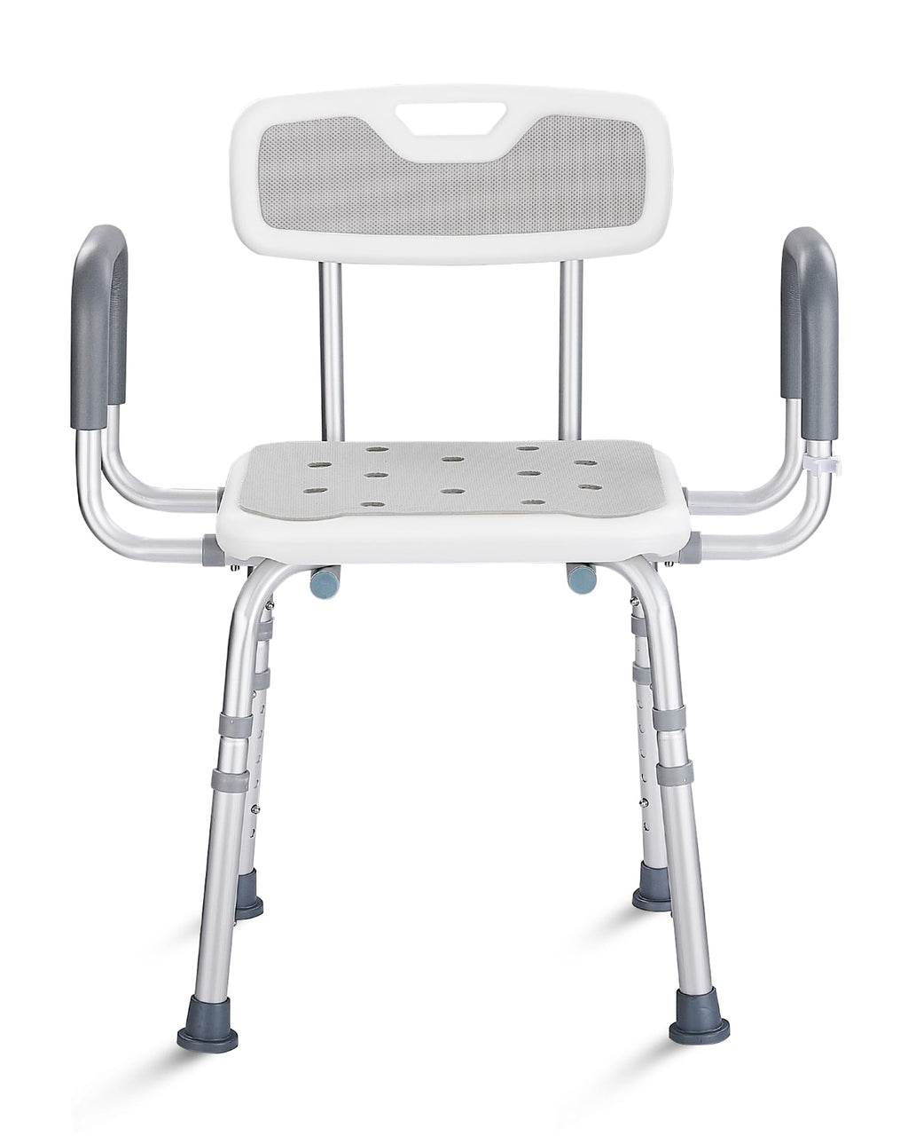 Height Adjustable Shower Chair with Back and Arms M994887