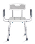 Height Adjustable Shower Chair with Back and Arms M994887