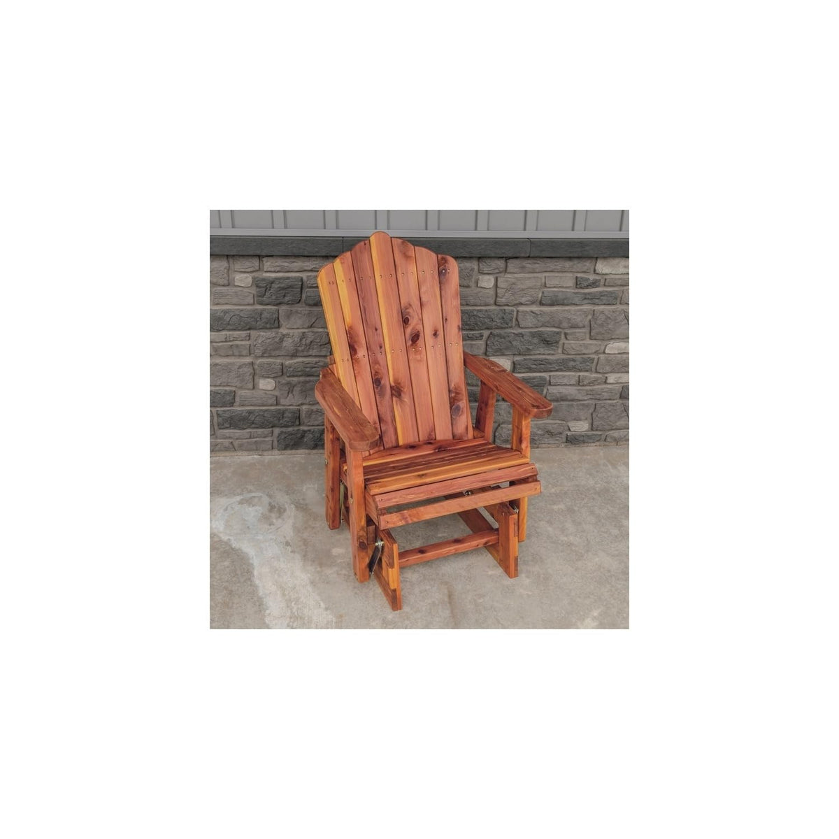 Cedar Fan-Back Outdoor Rocker W920376