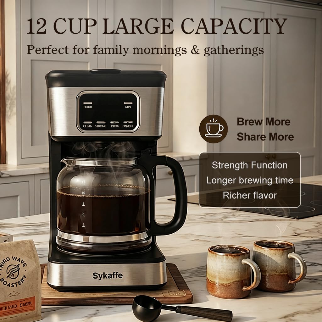 12 Cup Programmable Drip Coffee Maker E9135