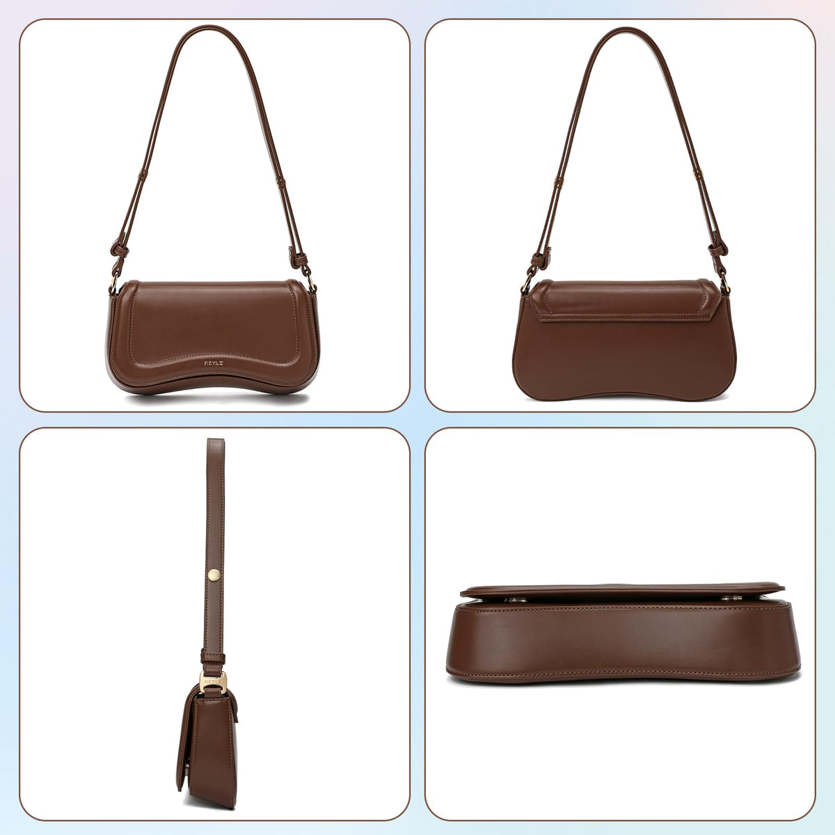 Waterproof Leather Small Shoulder Bag B5884