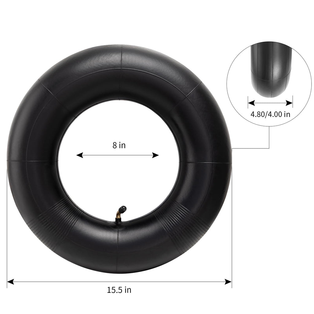4.80/4.00-8 Replacement Tire Inner Tube with TR87 Angled Valve Pack of 2 U93986