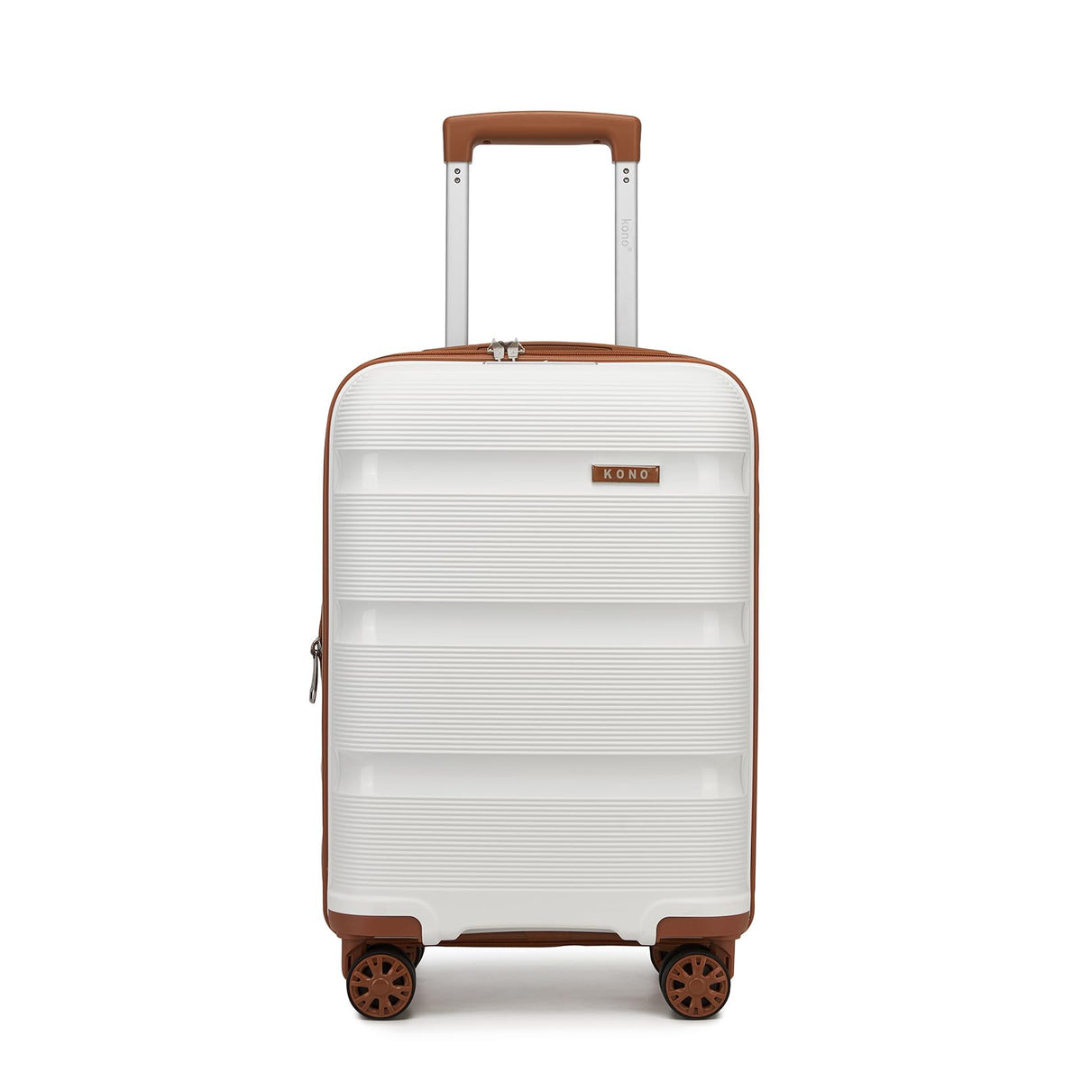 20 Inch Expandable Carry on Luggage White K90551