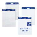 White Lined Sticky Easel Pad 25 x 30 Inches 30 Sheets 4 Pads D114