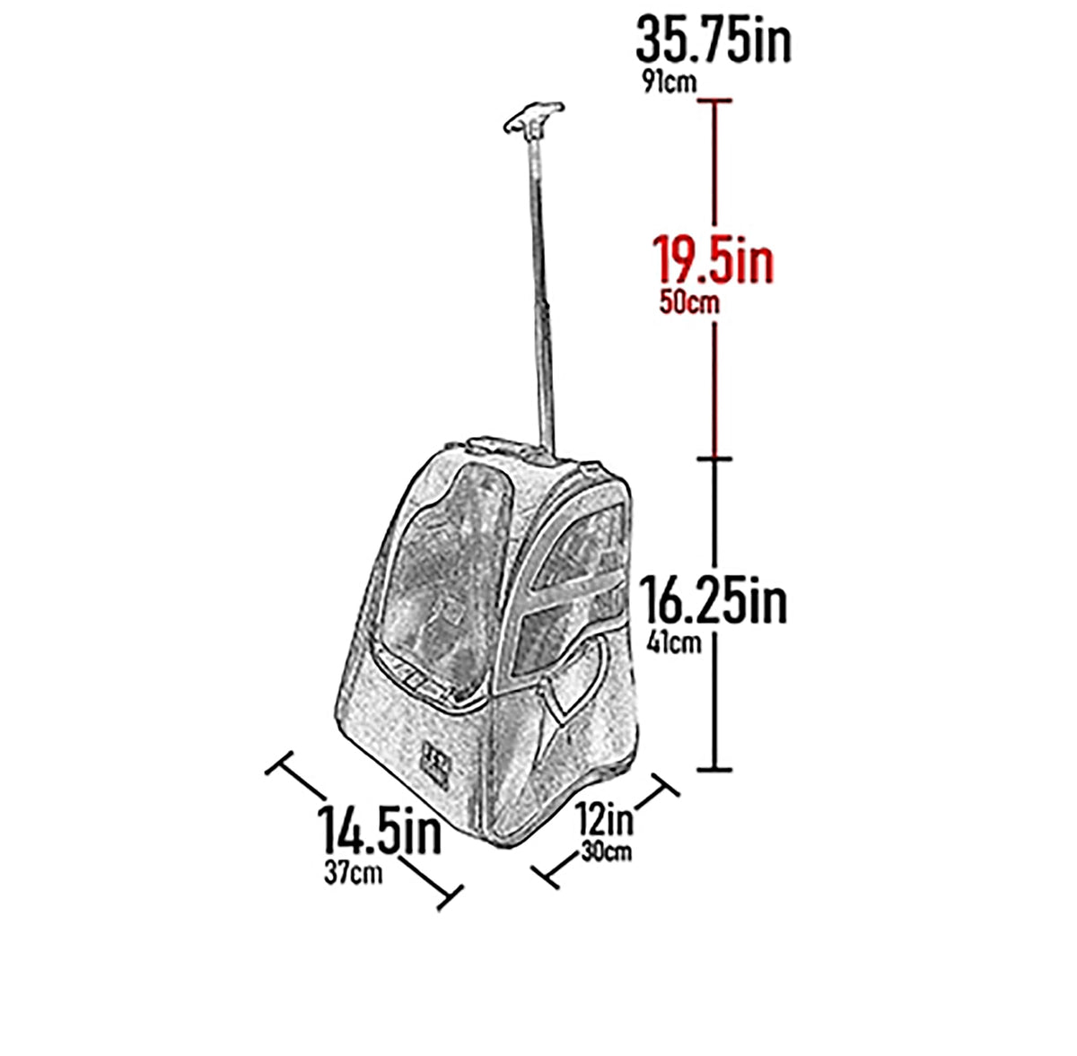 Large Pink Pet Backpack D1993