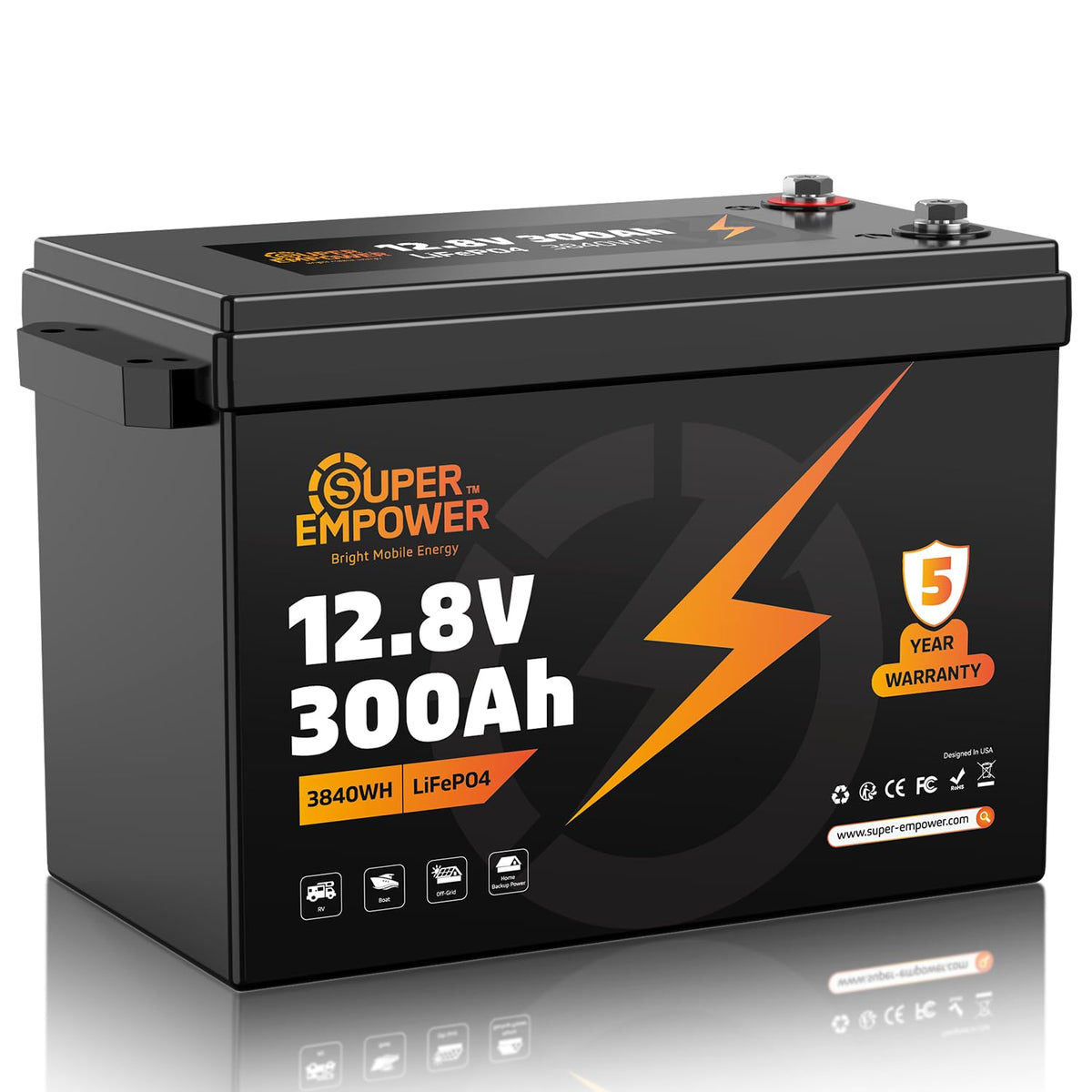 12V 300Ah LiFePO4 Lithium Battery Q1929