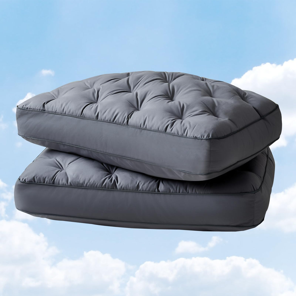 King Size Set of 2 Cotton Bed Pillow I331