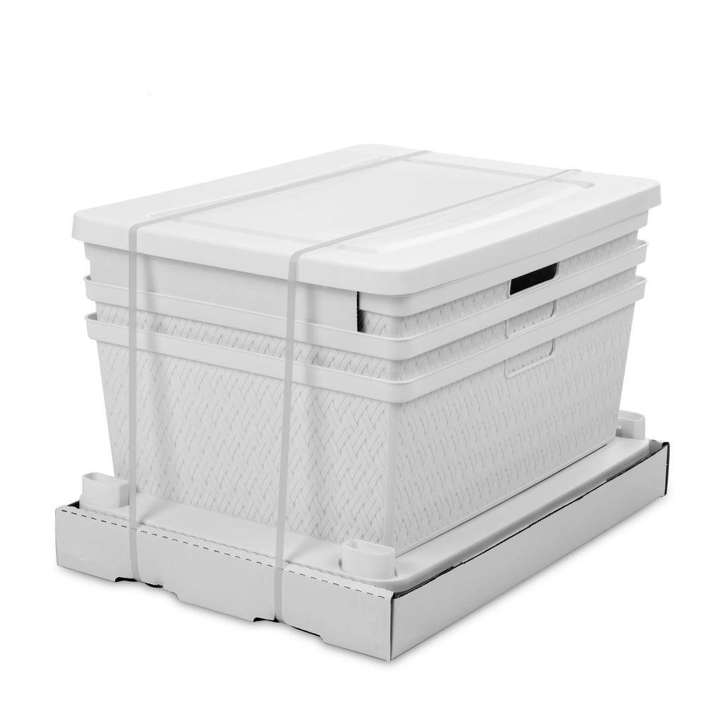 White 3 Drawer Plastic Storage Organizer W90321