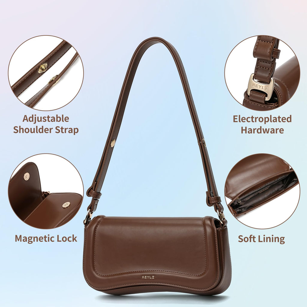 Waterproof Leather Small Shoulder Bag B5884