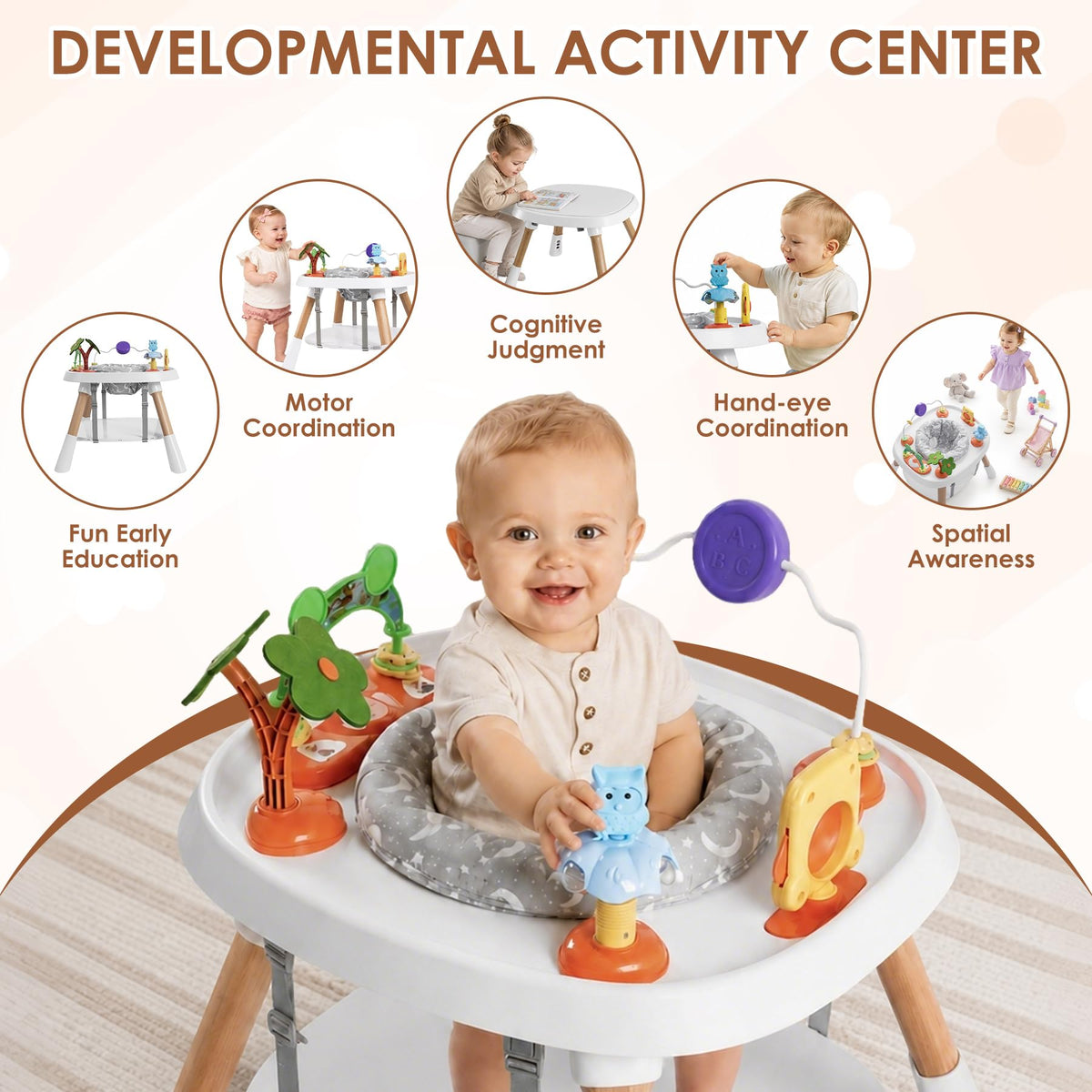 Baby Activity Center, 6-in-1 Stationary Jumper P311
