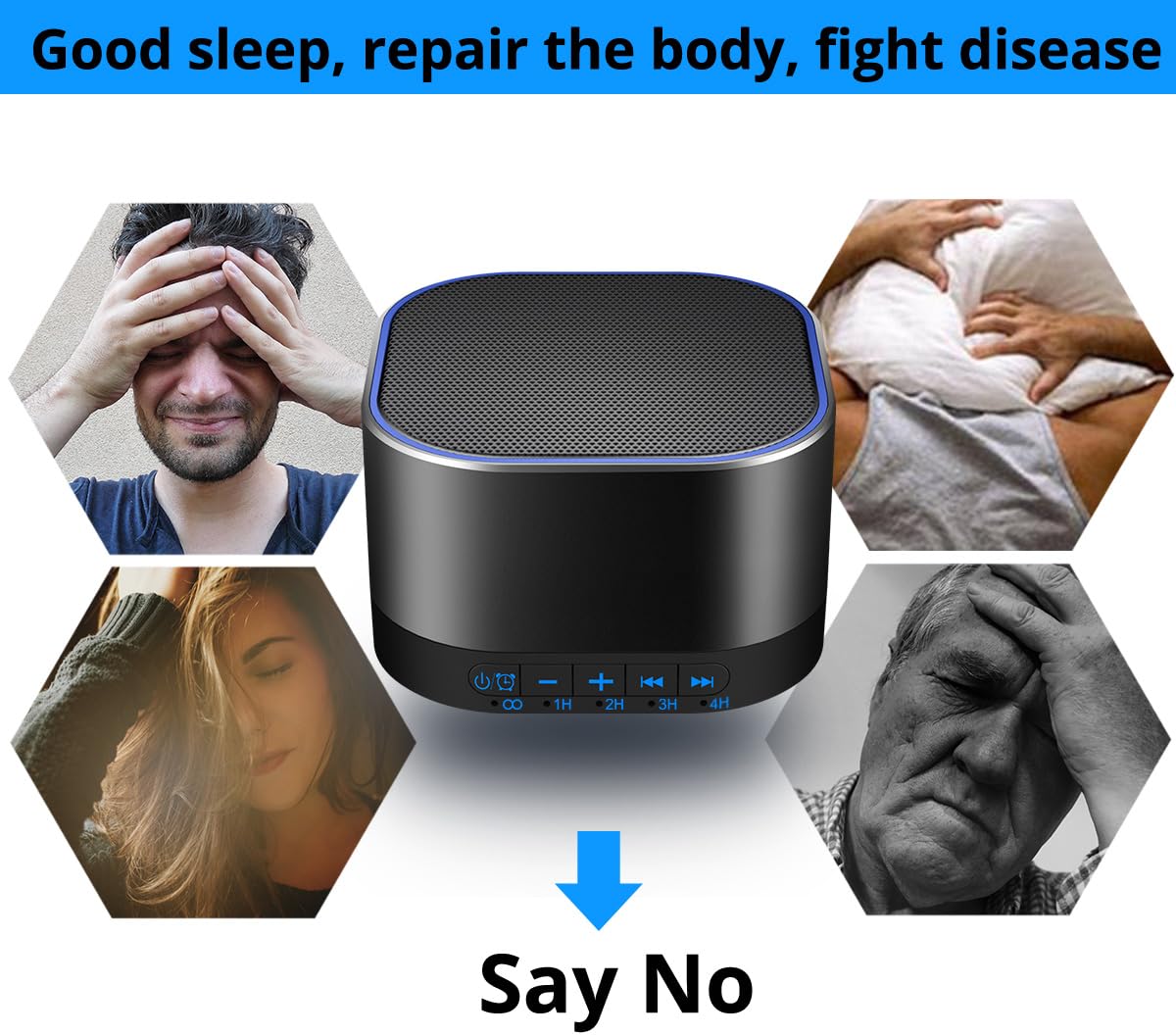 White Noise Machine with 20 Non Looping Sounds L296028