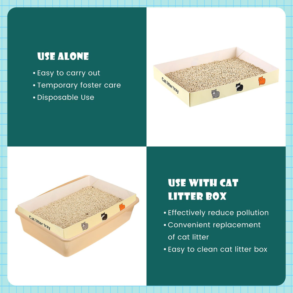 30 Pack Foldable Disposable Cat Litter Box E1759