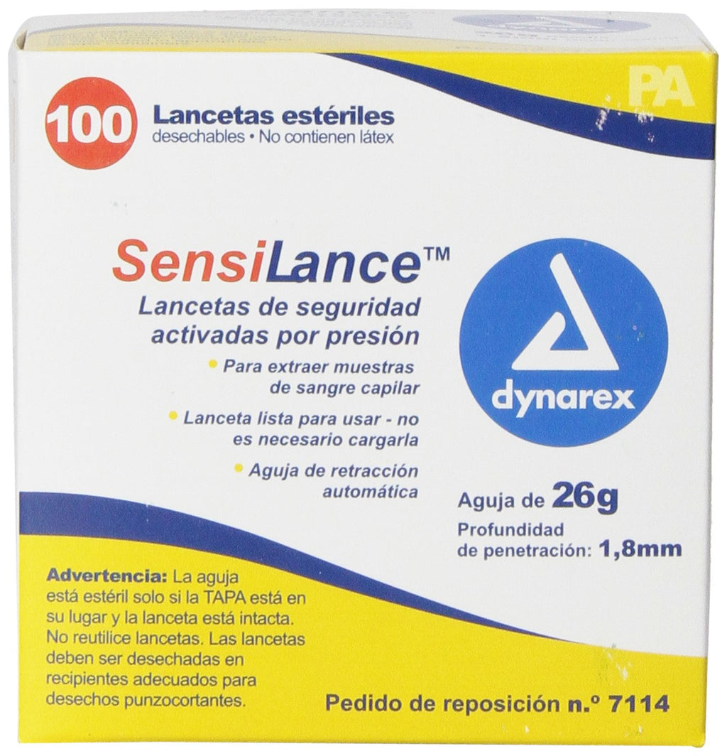 26 Gauge Sterile Safety Lancets 100 Count D9723