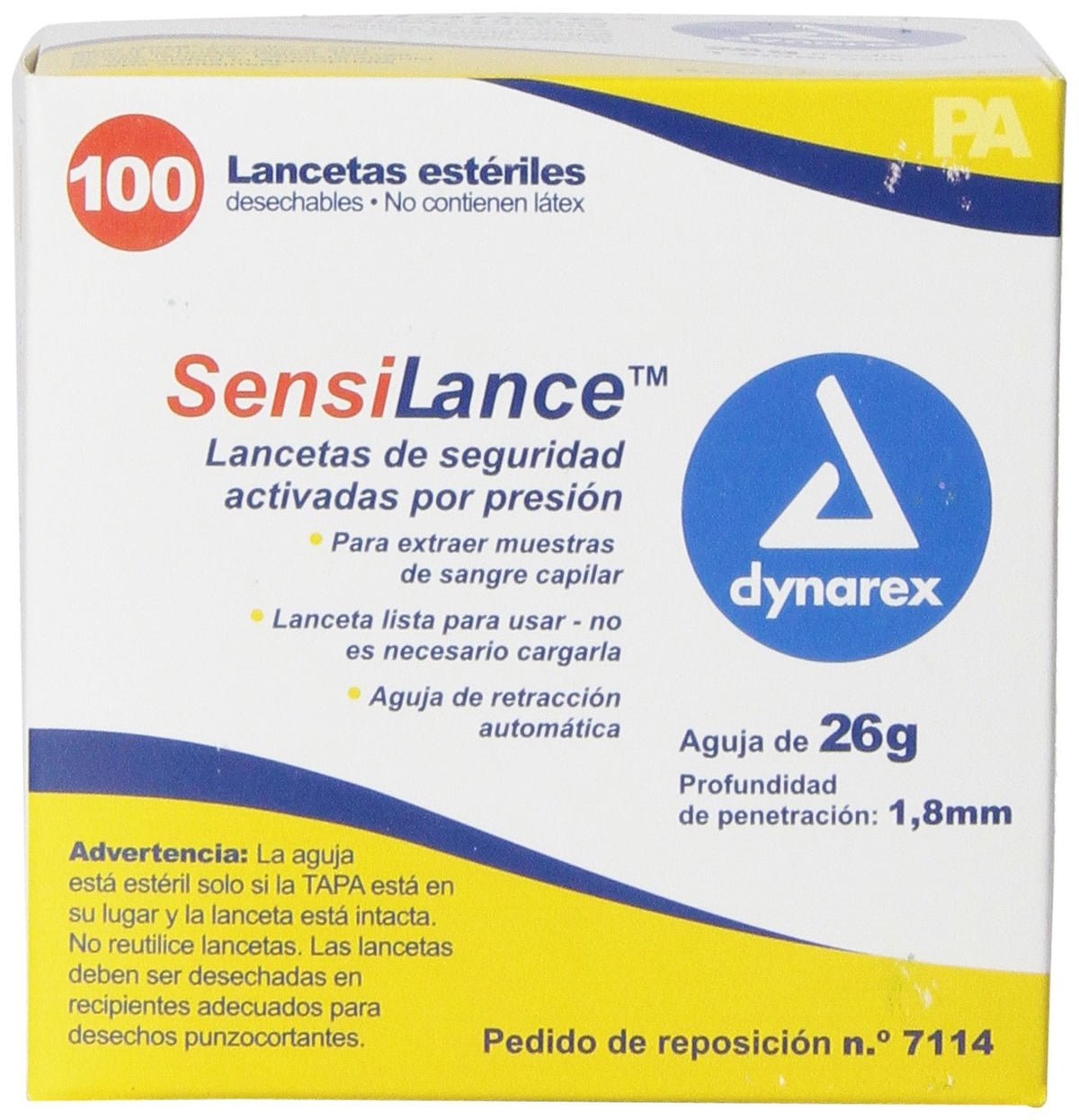 26 Gauge Sterile Safety Lancets 100 Count D9723