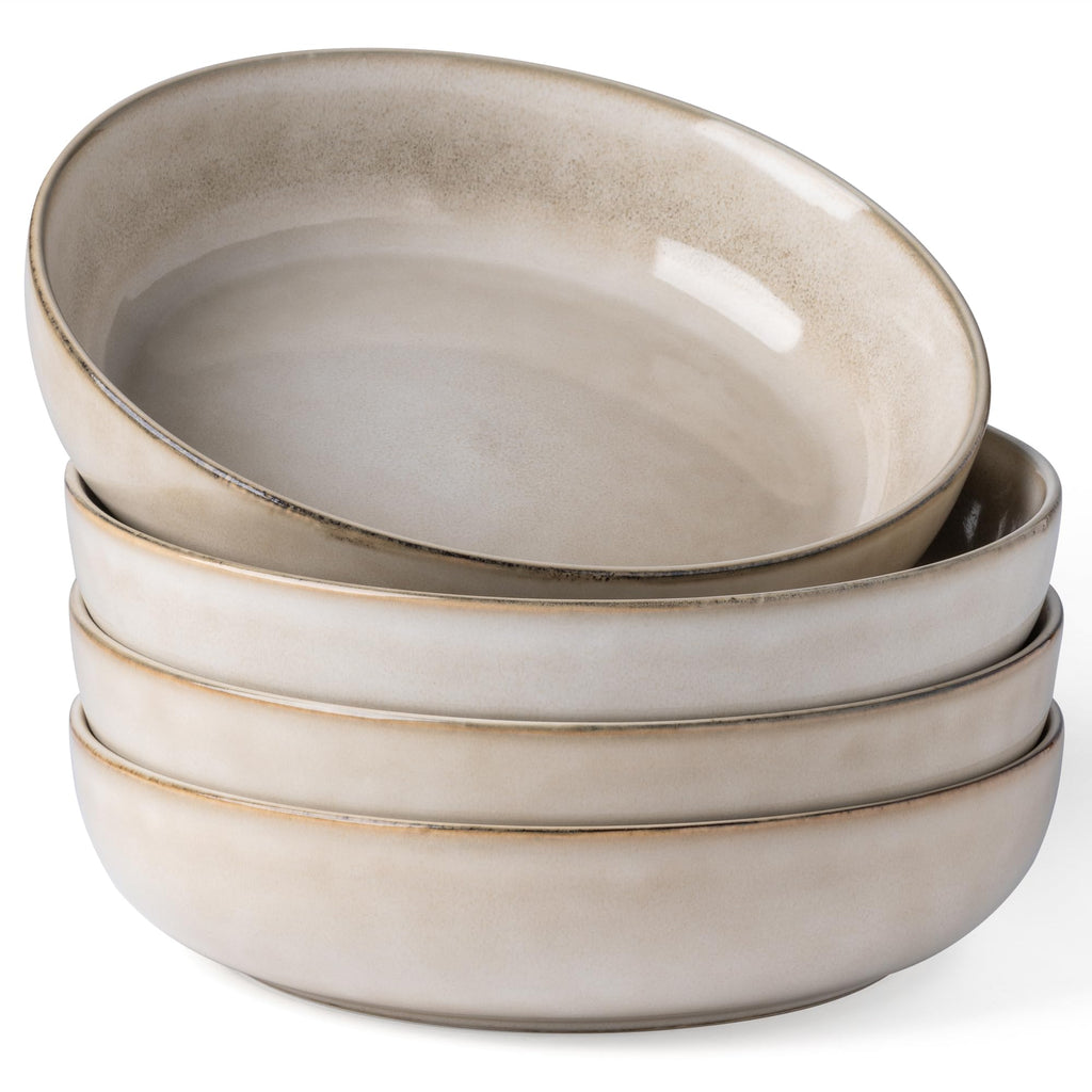 8.75'' 38oz Ceramic Pasta Bowls Set of 4 I245