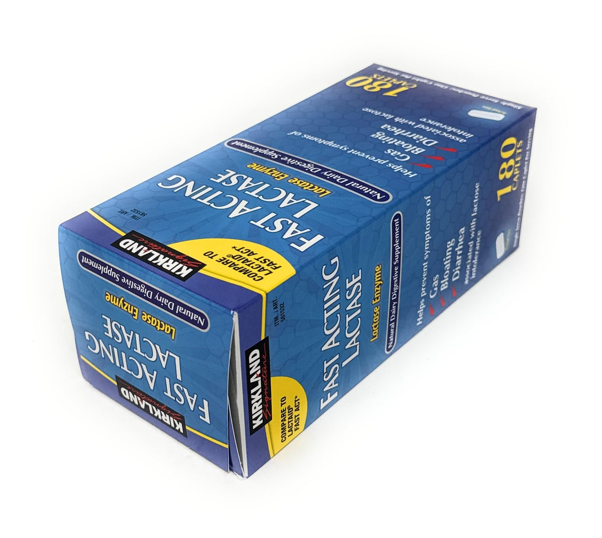 Fast Acting Lactase 180 Caplets M441734