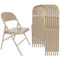 Folding Chair Set of 8 Heavy Duty Metal Stackable B783