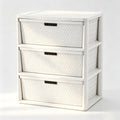 White 3 Drawer Plastic Storage Organizer W90321