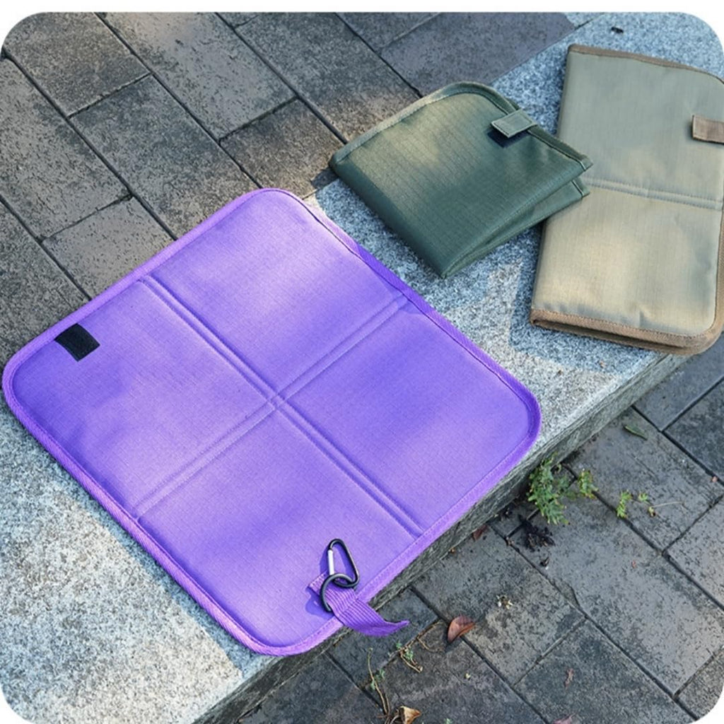 2 Pcs Waterproof Oxford Cloth Folding Seat Mat C307327
