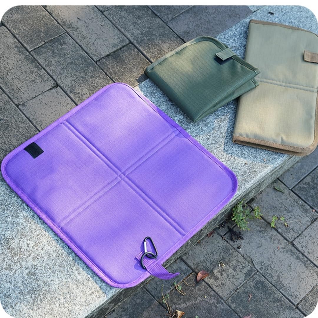 2 Pcs Waterproof Oxford Cloth Folding Seat Mat C307327