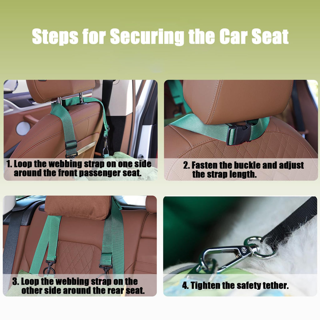 2-in-1 Elevated Dog Car Seat V131620