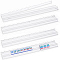 4-Pack Clear Acrylic Mahjong Racks with Pushers 19.7" N9224