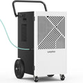 155 Pints Commercial Dehumidifier with Pump, Drain Hose and Washable Filter A120859
