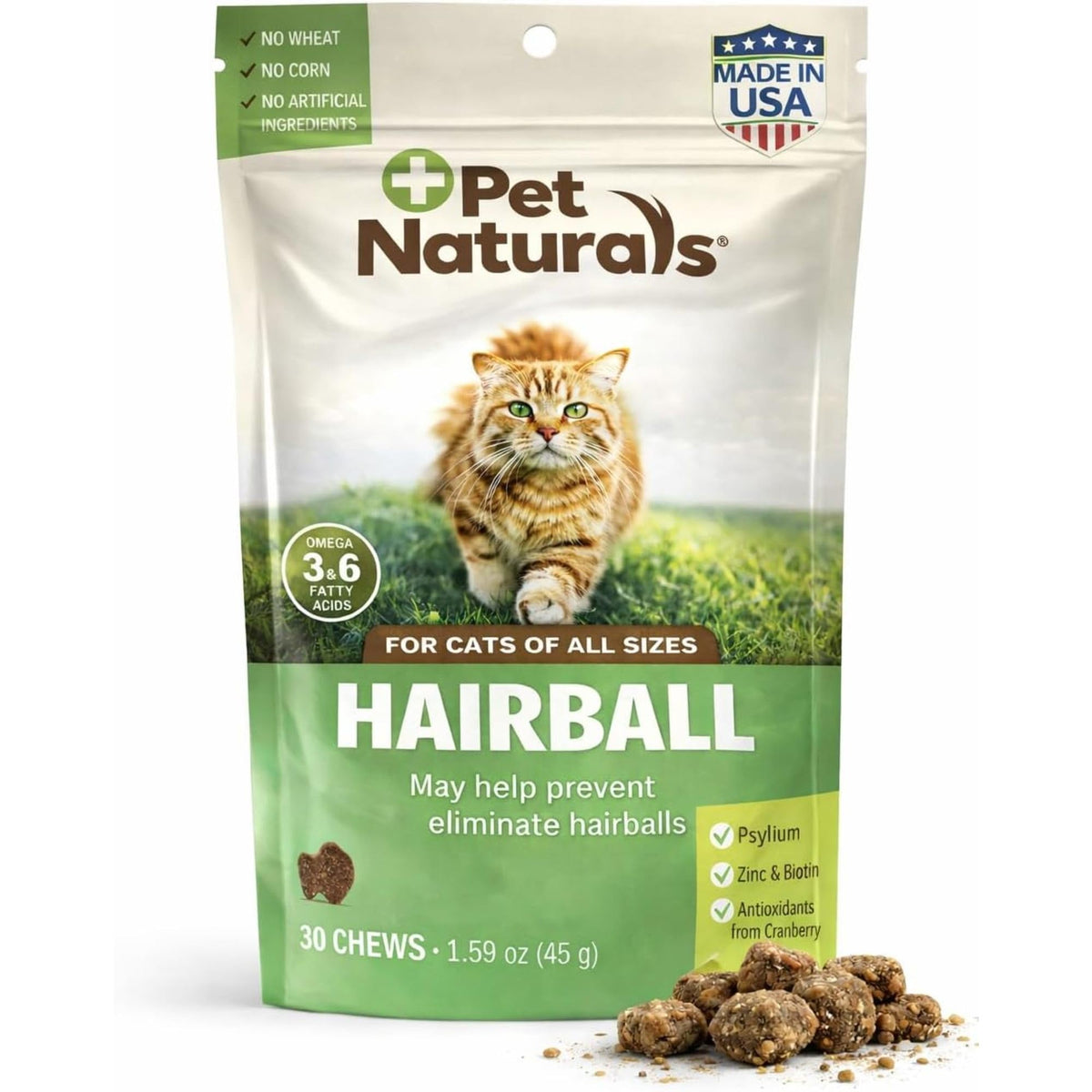 Chicken Liver Hairball Relief Soft Chews for Cats 30 Count U3545