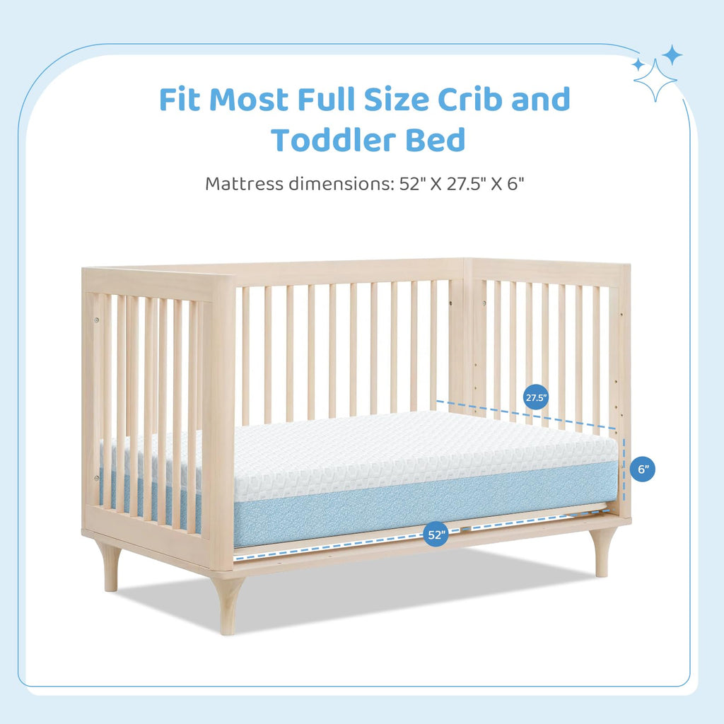 Dual-Sided Gel Memory Foam Crib Mattress F9219