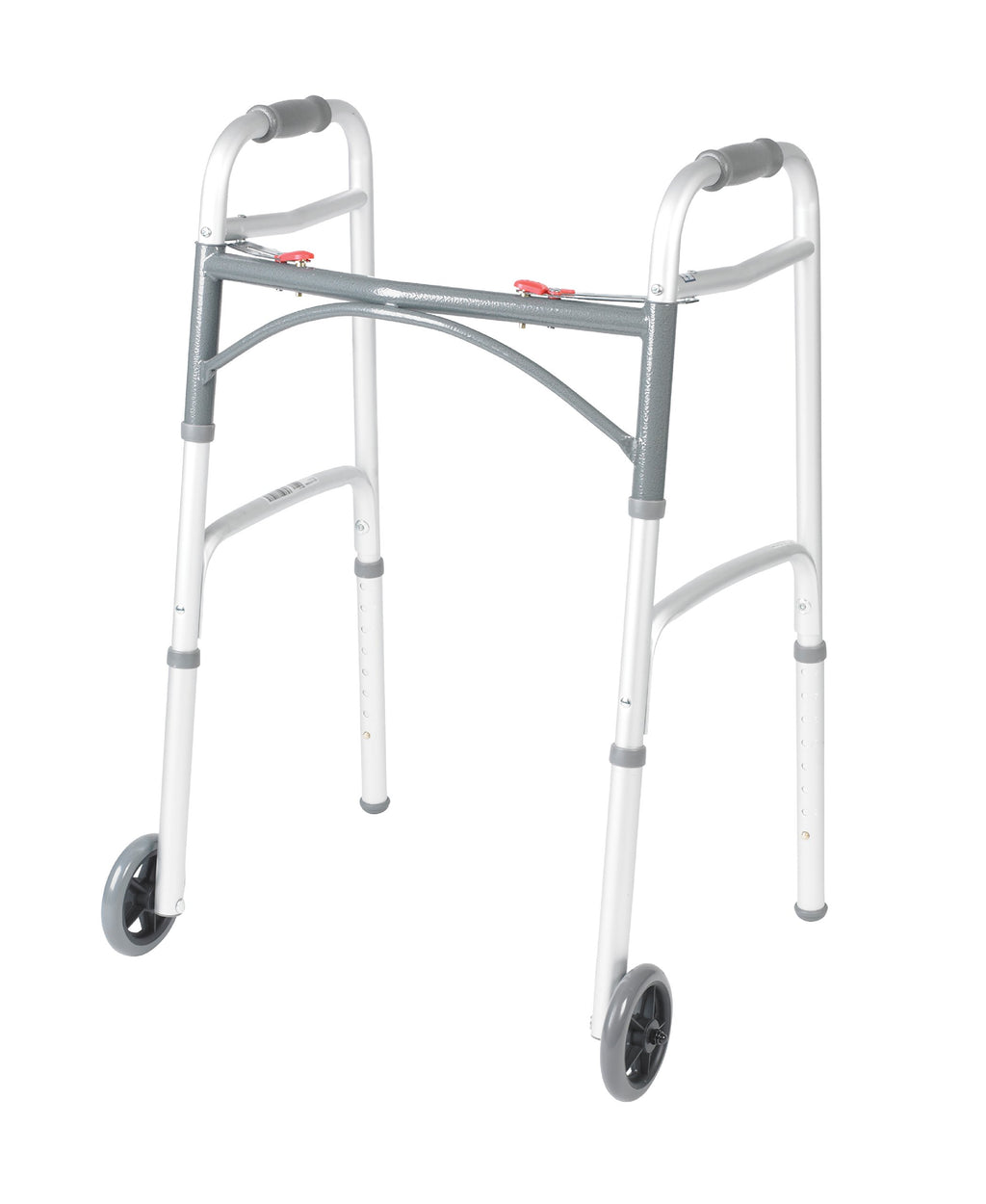Shower Chair Bath Seat with Padded Arms and Adjustable Legs & Folding Walker with Wheels K2417
