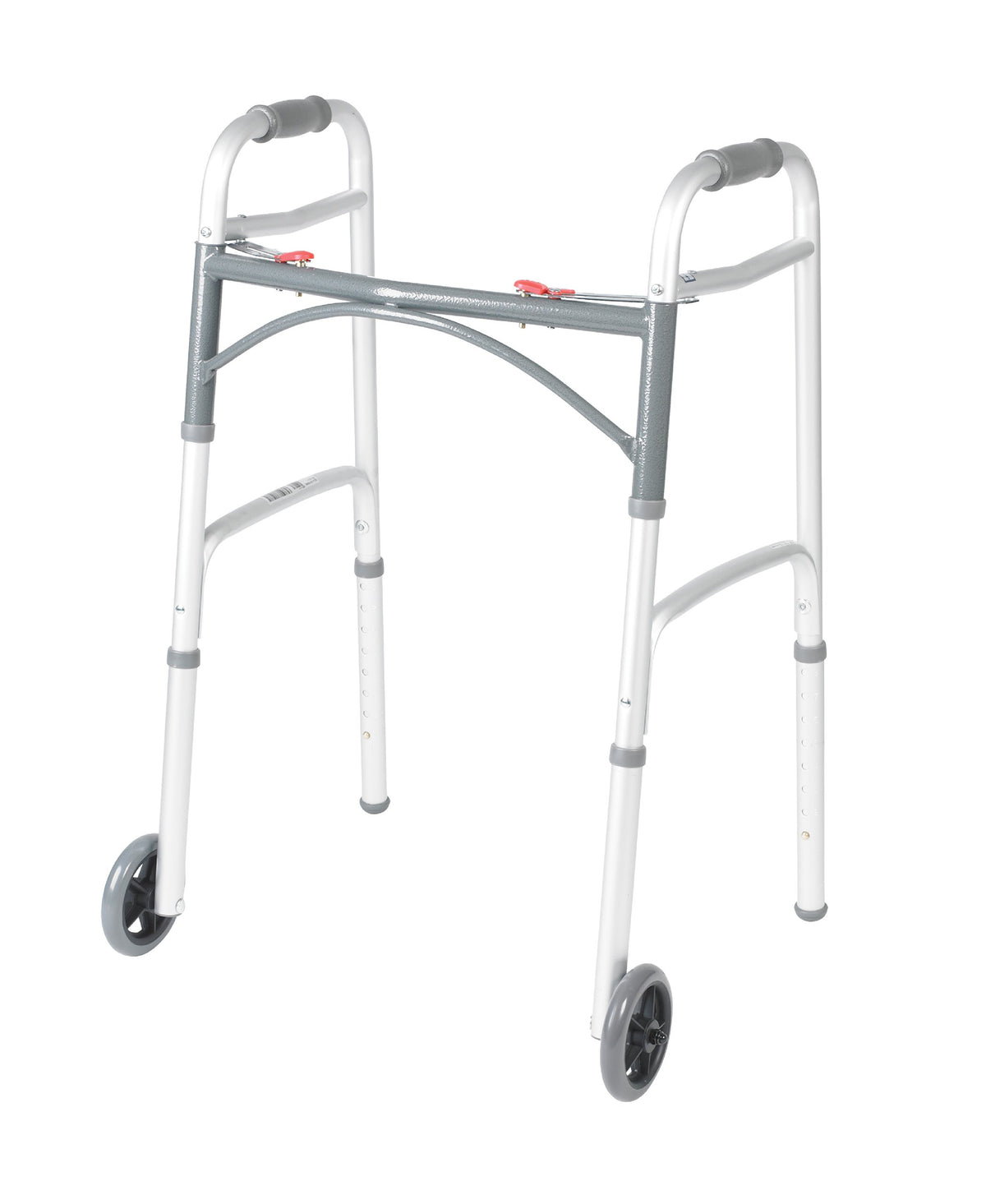 Shower Chair Bath Seat with Padded Arms and Adjustable Legs & Folding Walker with Wheels K2417