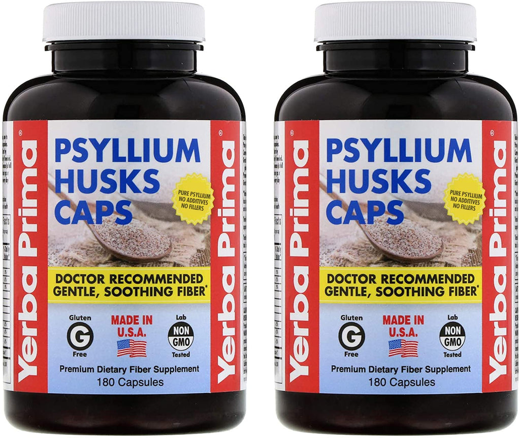 Psyllium Husks Caps 180 Capsules Pack of 2 Y869