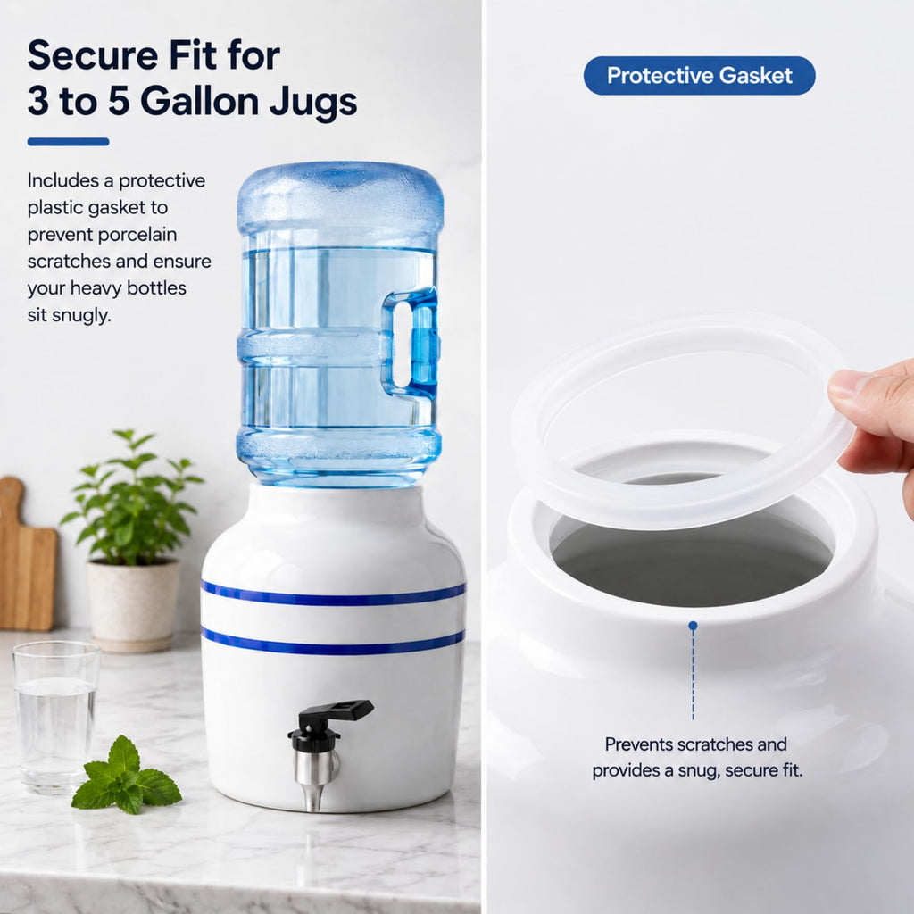 Ceramic Water Dispenser for 3 to 5 Gallon Jugs Z332968