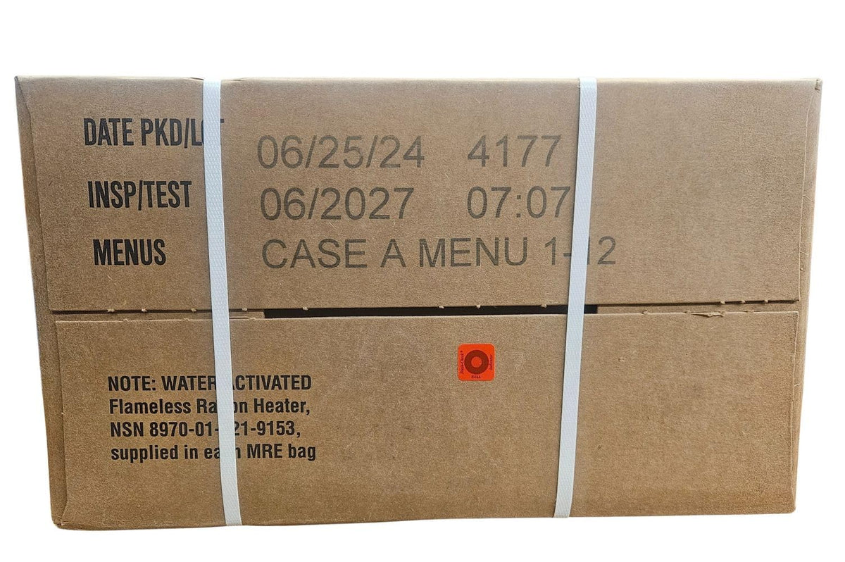 Case of 12 MREs Ready to Eat Meal 12 Packs X26754